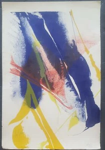 PAUL JENKINS 1923-2012 SIGNED #/50 LITHOGRAPH PAINTING SEEING VOICE WELSH HEART - Picture 1 of 5