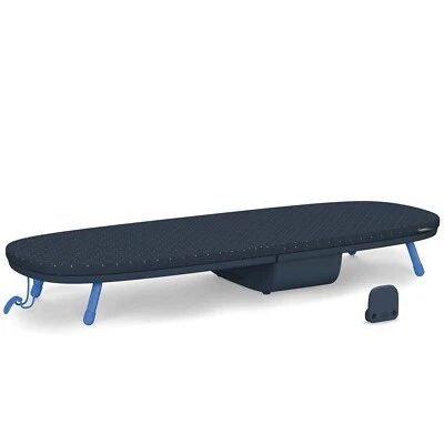 Joseph Joseph Folding Space-Saving, Compact Table-top Ironing Board, Black/Blue - Image 1 of 4