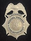 Vintage Redford Township Fire Department Lieutenant Badge, Michigan