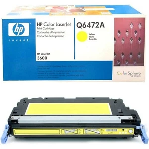 HP Q6472A Color Laserjet 3600 Original Toner Yellow Print Cartridge Sealed - Bild 1 von 4