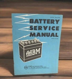 Manual de servicio de batería vintage AABM 1967 The Association American Battery FK-6 - Imagen 1 de 12