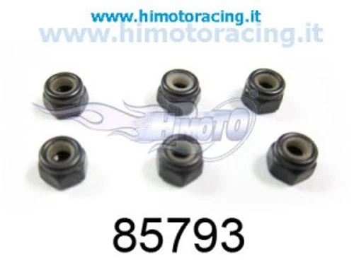 85793 Dadi Selbstsichernde Von 3 MM Ersatzteile X 1:8 Nylon Nuts 6 St HIMOTO - Bild 1 von 1
