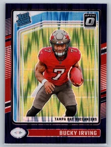 Amortiguador Donruss Optic #216 Bucky Irving púrpura 2024 - Imagen 1 de 2