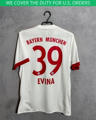 Evina Bayern Munich Match Worn Third football shirt 2017 - 2018 Adidas Men SZ 8 - Image 1 of 4
