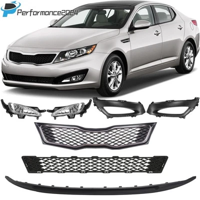 Kit de cubiertas antiniebla parrilla inferior superior delantera SX/SXL para Kia Optima 2011-2013 Foto 1 de 4