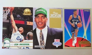 Jim Jackson 3 Card Lot 1993 Hoops RC / 1993 Fleer RC / 1993 Skybox RC - Picture 1 of 4