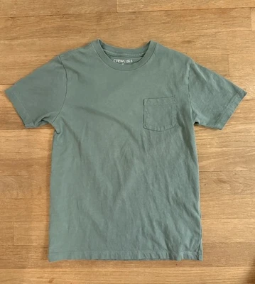 J. Crew Crewcuts Boys Size 10 Short Sleeve Sage Green T Shirt Tee Pocket EUC - Image 1 of 4
