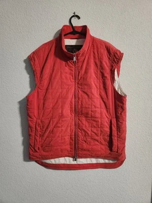 Loro Piana Men’s Nylon Red Full-zip vest size medium - Image 1 of 4