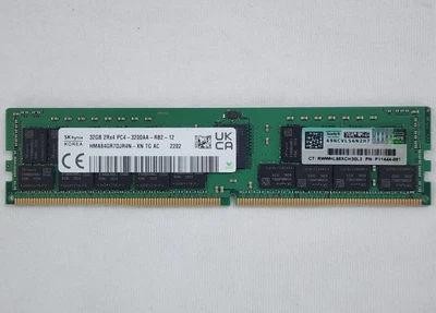 Hynix HMA84GR7DJR4N-XN 32GB 2Rx4 PC4-3200AA DDR4 RDIMM Memory Module | HP Label - Image 1 of 4