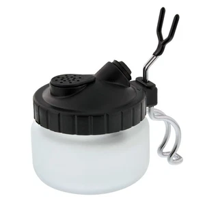 Airbrush 3 in 1 Cleaning Pot with Holder; Cleans Out Art Paint, Holds Airbrush - Picture 1 of 5