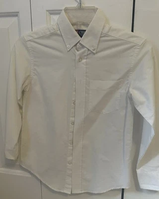 Boys CHAPS Dress Shirt/Oxford—white—size Small/8 - Image 1 of 2