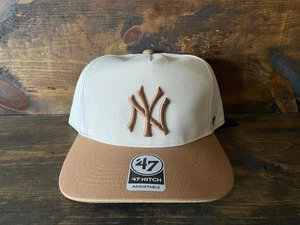 New York Yankees '47 2 Tone Team Logo Hitch Adjustable Snapback Hat OSFM NWT - Picture 1 of 4