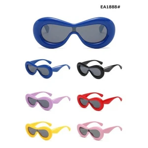 Round Halloween Fancy High Quality Multicolor Unisex Sunglasses 4-6 Pair EA1888A - Picture 1 of 8