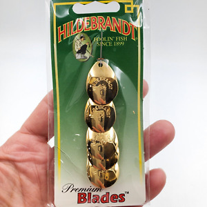 Hildebrandt 3 1/2 Gold Idaho Type Spinner Blade 5 Count Pack Premium Blades