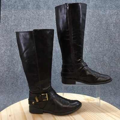 Botas Life Stride para mujer 7 anchas WC Racey hasta la rodilla altas montar marrón cremallera Foto 1 de 4