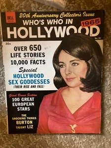Who's  Who In Hollywood Magazine 1965 Movies  650 Life Stories Liz Taylor - Picture 1 of 1