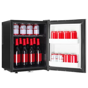 Minibar Weinkühler Getränkekühlschrank Glas LED leise freistehend Edelstahl DE - Bild 1 von 18