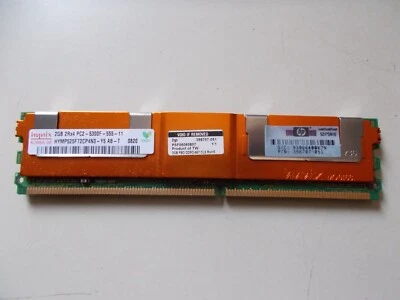 2GB Hynix DDR2 PC2-5300F RAM 667MHz 2Rx4 ECC Fb-dimm HYMP525F72CP4N3-Y5. #SU-401 - Image 1 of 2