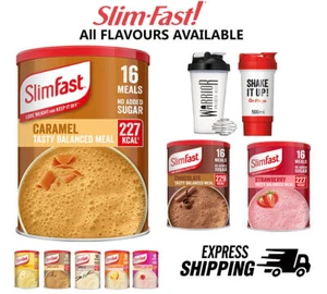 Slim Fast Shake Powder Weight Loss, Diet Drink Sporting Protein Meal Replacement - Picture 1 of 76