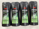 AXE Men's Wild Bamboo Plant Based Essential Oils Body Wash 4-Pack