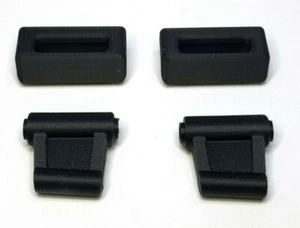 New Carbon Composite Black Sun Visor Clips Mercedes W107 R107 380SL 450SL 560SL - Picture 1 of 3