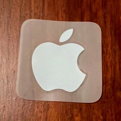 Authentic Apple White Logo Sticker Decal  iphone ipod - Image 1 of 3