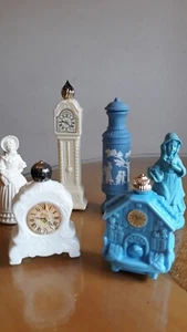 (6) Vintage assorted Avon cologne of white and blue collectible bottles - Picture 1 of 15