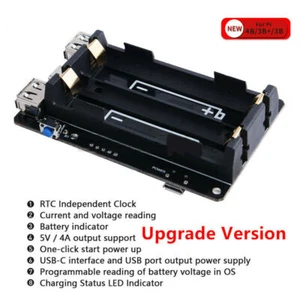 Raspberry Pi 4B UPS with RTC Uninterruptible Power Supply 18650 Battery Charger - Picture 1 of 6