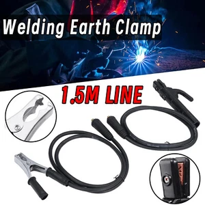 Welding Earth Ground Clamp Cable Stick Welder Cable For ARC MMA Welding Machines - Picture 1 of 11