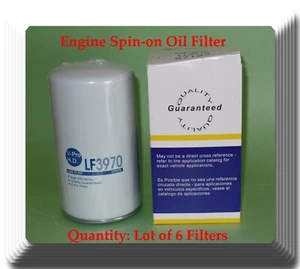 6 X ENGINE OIL FILTER LF3970  FITS FORD F650 F750 - Picture 1 of 2