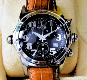 Invicta Men's 2141 Lupah Diver Chronograph Watch 46mm Case Swiss Meca-Quartz - Picture 1 of 11