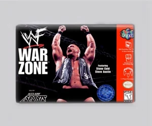 WWF WAR ZONE WRESTLING / N64 - IMÁN NEVERA 2"x3" (caja juego nintendo 64 wwe - Imagen 1 de 3