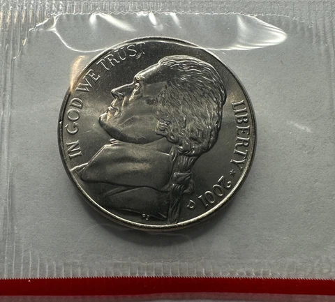 2001-D JEFFERSON NICKEL 5cent COIN FROM US MINT SET. UNCIRCULATED Cover