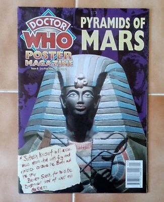 Dr Doctor Who MARVEL POSTER MAGAZINE Issue 8 PYRAMIDS OF MARS 1996 - VERY RARE - Image 1 of 4