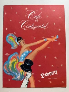 Vintage Menu from Cafe Continental at the Stardust Hotel Las Vegas - Picture 1 of 5