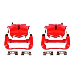 Power Stop Front Red Calipers w/Brackets Pair Fits 05-08 Ford F-150 - Picture 1 of 10
