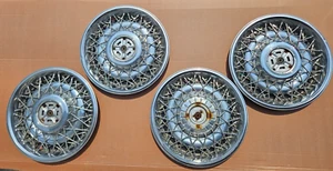 1975 - 1989 Cadillac Deville Brougham RWD 15 inch Wire Hubcaps (4) SET - Picture 1 of 10