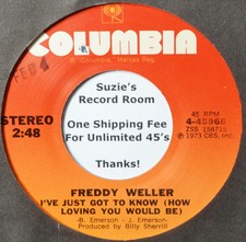 Freddy Weller I've Just Got to Know How Loving You Would Be EX-/EX+ 45 7" Vinyl