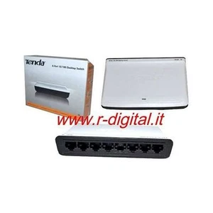 HUB SWITCH 8 PORTE S8 ETHERNET SDOPPIATORE RETE LAN 100Mbps Networking server - Picture 1 of 1