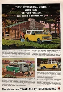 International Scout & Travelall 1962 anuncio en color original - Imagen 1 de 1
