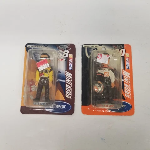 NASCAR Mini Bobbleheads Elliott Sadler & Tony Stewart Lot of 2, New Sealed Cover