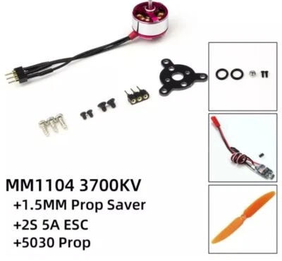 Arkai Micro BL-Motor 3700KV & Regler 5A-2S ideal für Mini- und Micromodelle - Bild 1 von 3