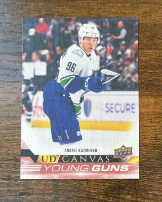 2022-23 Upper Deck Series 2 UD Canvas Young Guns #C222 Andrei Kuzmenko Rookie - Image 1 of 2