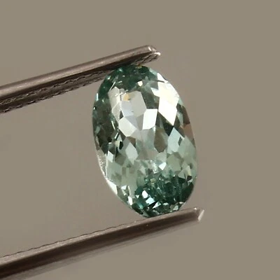 AAA+ Natürlich Brasilianischer Grün Paraiba Turmalin Lose Oval Edelstein Schnitt - Bild 1 von 4