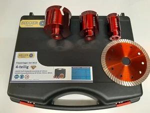 Diamant-Bohrkrone Fliesen-Bohrer Set M14 für Winkelschleifer Flex Trennscheibe - Bild 1 von 2
