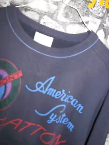 Vintage AMERICAN SYSTEM felpa shirt trikot jersey OLMES CARRETTI Paninaro '80s - Foto 1 di 3