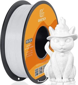 Geeetech 3D Printer 1.75mm HS-PLA Filament 1KG White Fast Printing Consumables - Picture 1 of 10
