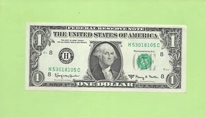 1963A ..UNCIRC $1  H 5301 8105 C  .... 1963A $1  H-C      NICE NOTE        FRN - Picture 1 of 2