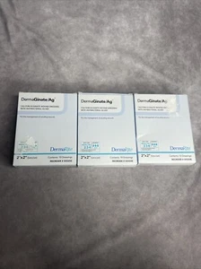 Lotto di 3 DermaGinate AG Alginato di Calcio con Argento 2"x2", Scatola da 10 - 00520E - Foto 1 di 5