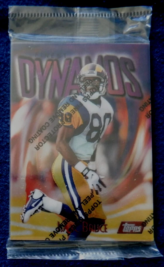 Topps Finest NFL 6 pre-production cards 1997, Bruce, Brackens, Mills, Frerotte - Image 1 of 2